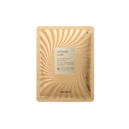 Tonymoly Intense Care Gold 24K Snail Mask Sheet Set (10 vellen) beige
