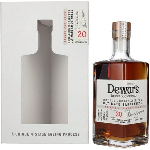 Dewar's 20 Years Old Double Double Aged Blended Scotch Whisky 46% Vol. 0,5l in geschenkverpakking