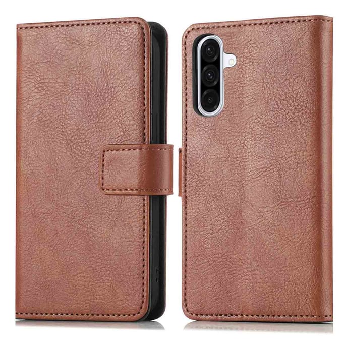 imoshion Hoesje - Geschikt voor Samsung Galaxy A36 - Luxe Bookcase - Bruin
