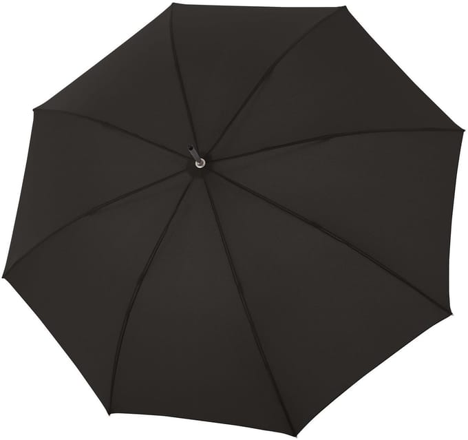 doppler Paraplu Graz Long Automatic MIA Umbrella Black Zwart
