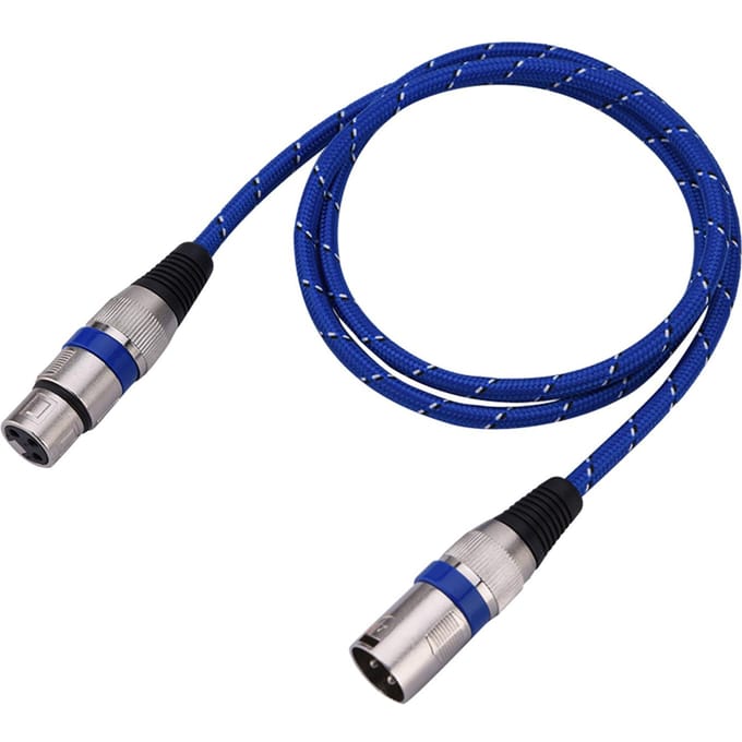XLR mannelijke naar vrouwelijke stekker balans 3-pins microfoon MIC audiokabel 1 meter