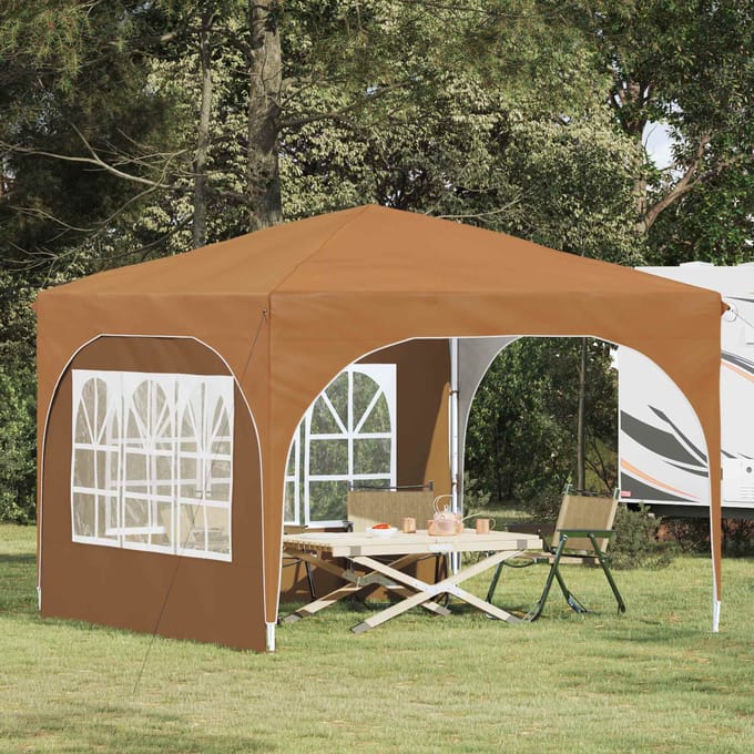 vidaXL - Pop-up - Feesttent - 290 - x - 290 - x - 245 - cm - Beige