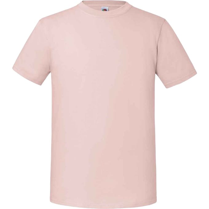 Fruit Of The Loom Mens Ringgesponnen Premium Tshirt (Poederroos)