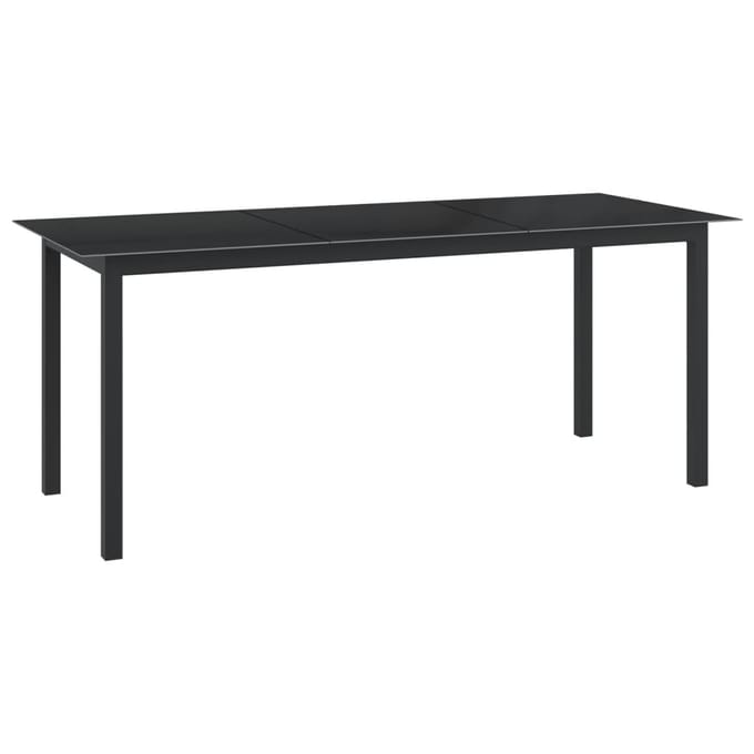 vidaXL - 9-delige - Tuinset - aluminium - antracietkleurig