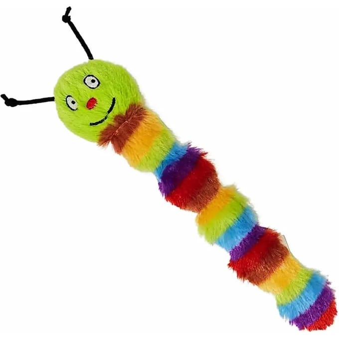 Knisperende knuffelrups speeltje voor kat Nobby Pet