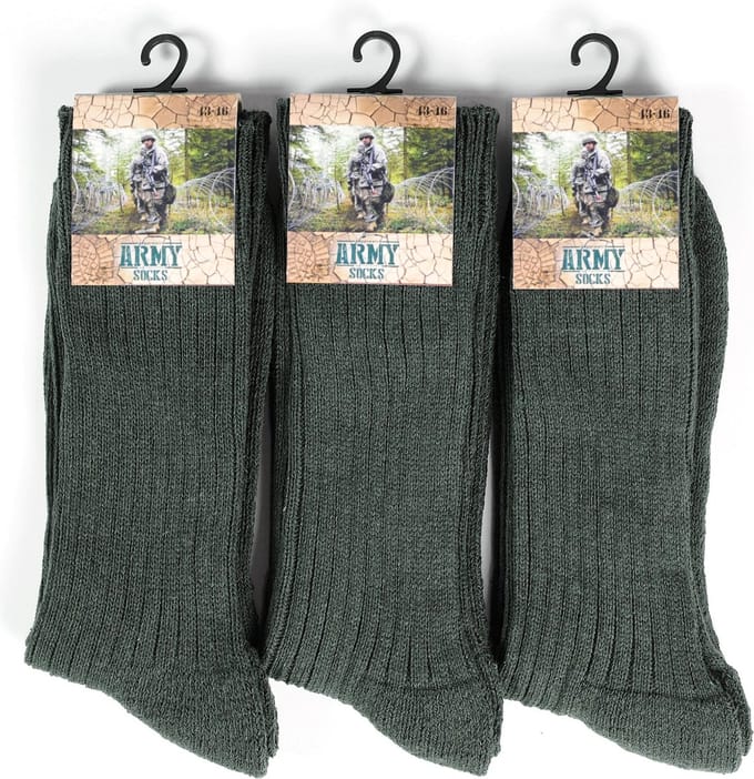 GoWith Militaire Wintersokken-3 paar-Thermosokken-Maat 39-42