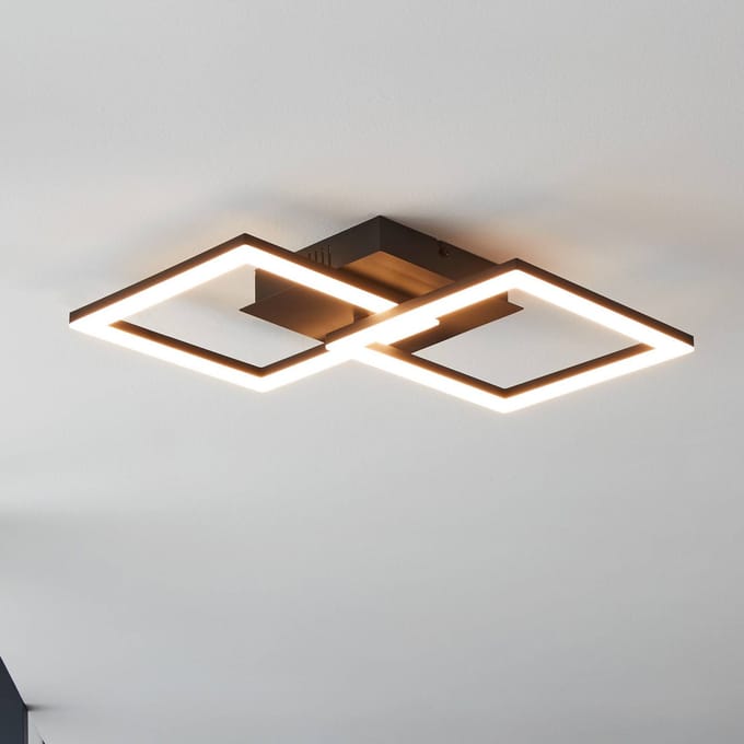 EGLO connect.z Paranday-Z Smart Plafondlamp - 52,5 cm - Zwart/Wit - Instelbaar wit licht - Dimbaar - Zigbee