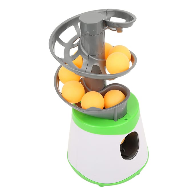Draagbare ABS Tafeltennis Trainer Pingpongbal Automatische Lanceerder Trainingsmachine Kinderen yellow