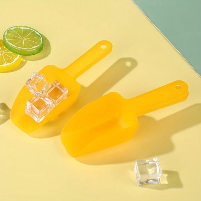 Mini Multifunctionele IJsschep, Bloemschep En Maatschep Set - Gemaakt Van Duurzaam PP Plastic 1Pcs geel