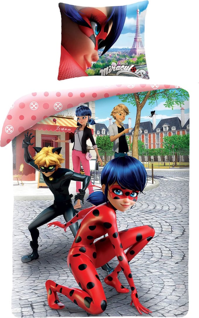 Miraculous Dekbedovertrek 140 x 200 cm - Polyester