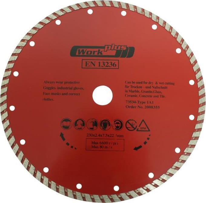 Work-it Diamant Slijpschijf - 115 mm Turbo Droog 73527