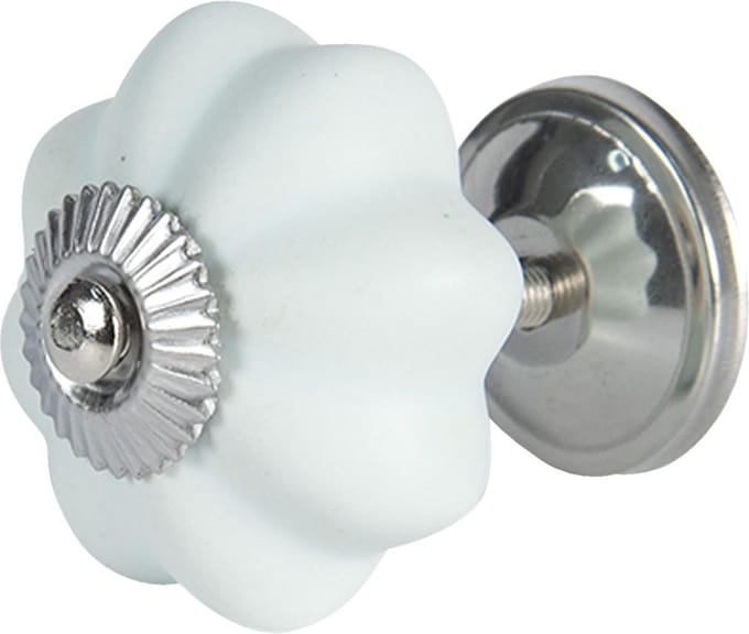 Clayre & Eef Deurknop Ø 4 cm Blauw Keramiek