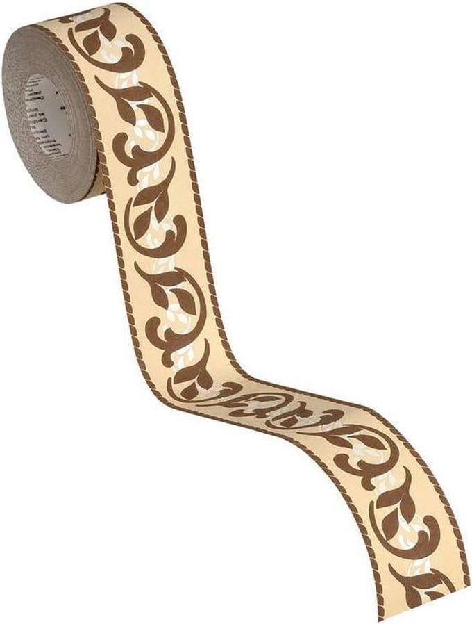 ARTDECO BEHANGRAND | Zelfklevend - bruin beige wit - A.S. Création Only Borders 11