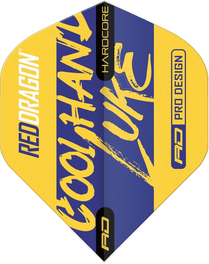 Red Dragon Luke Humphries Signature Yellow Hardcore Standard - Dart Flights