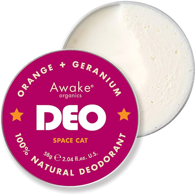 Awake Organics Space Cat Natural Deodorant Sinaasappel & Geranium