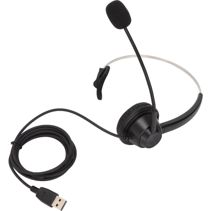 H360DUSB Casque d'affaires mono-auriculaire Noir Réduction de bruit Casque d'affaires USB pour interface USB