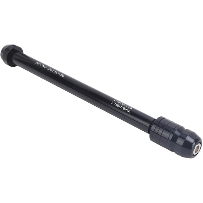 Fiets Doorgaande As M12xP1.75 Aluminiumlegering Fiets Doorgaande As Adapter voor Mountainbike Racefiets black