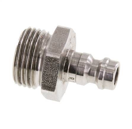 RVS 306L DN 5 Luchtkoppeling Insteeknippel G 3/8 inch Buitendraad - CLP5-M-SSL-P-038