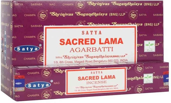 Satya - sacred lama wierook - wierookstokjes - geurstokjes - doos 12 stuks