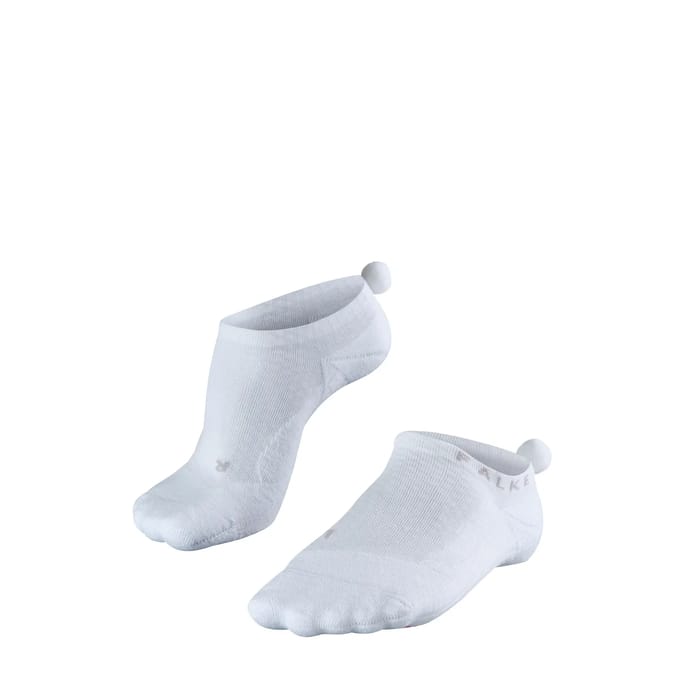 FALKE GO2 Pompom medium padding katoen functioneel materiaal golfsokken dames wit - maat 35-36
