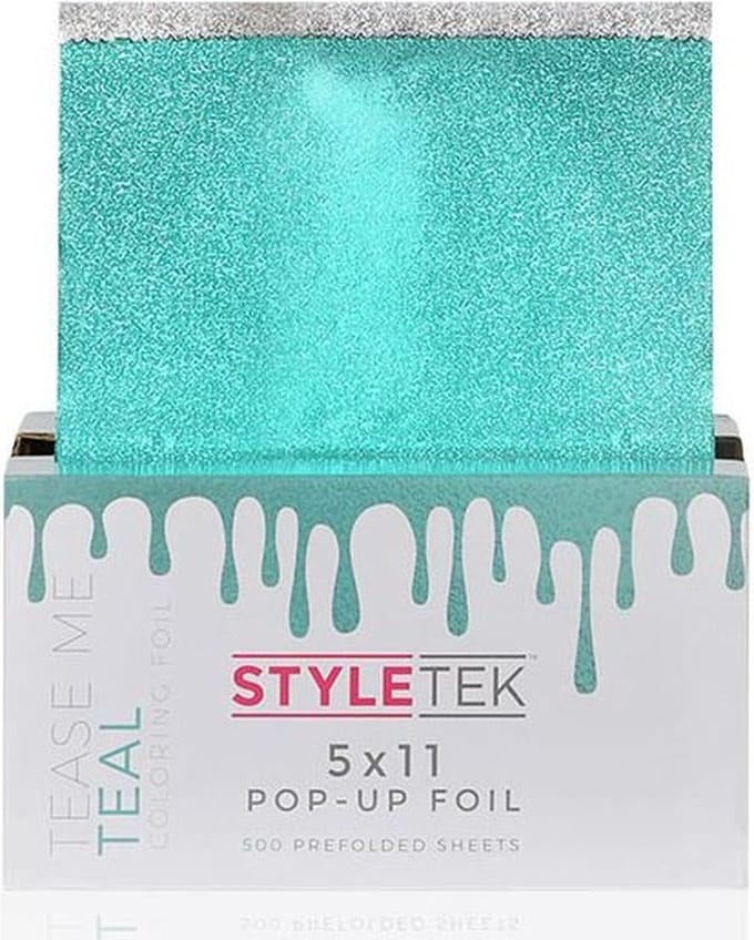 Styletek - Voorgevouwen 5x11 Teal Pop Up Folie - 500st