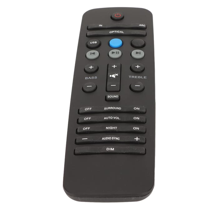Télécommande de remplacement pour barre de son Télécommande pour haut-parleur de barre pour Philips Fidelio HTL9100 HTL5120 HTL7180 YKF297 006 black