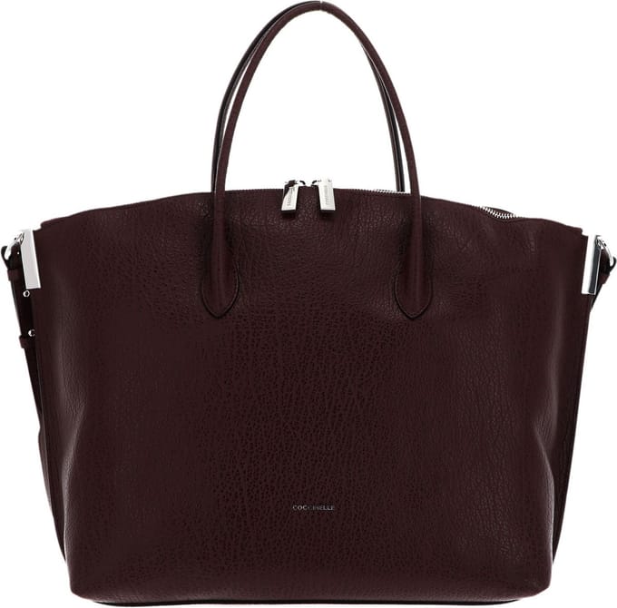 COCCINELLE Leren Handtas Schoudertas Estelle Elephant Handbag Carruba Bruine