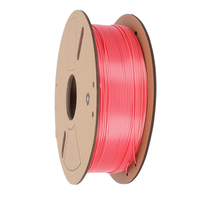 Fil PLA Soie Diamètre 1,75 mm 1 kg 2,2 lbs 40?Vitesse d'impression 500 mm/s Imprimante 3D monochrome pink