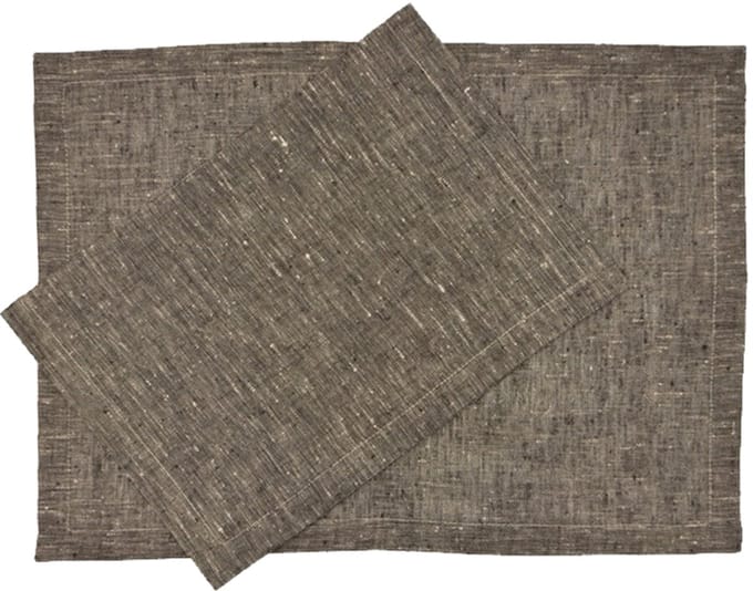 Maya placemat naturel/mocca - set van 4