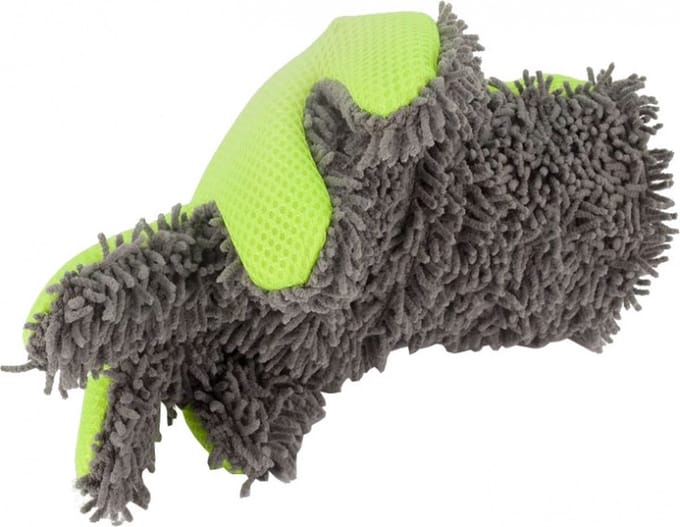 AutoStyle Dubbelzijdige Auto-Washandschoen - Grijs/Groen