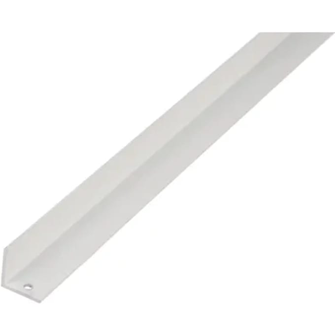 Alberts Hoekprofiel - Aluminium Wit - 20x20x1,5mm 2,6m