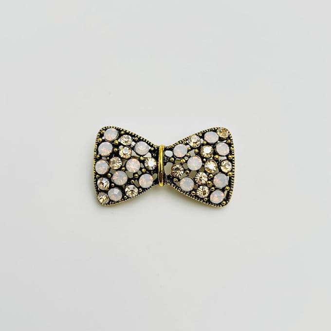 Strikbroche - Elegante Broche met Kristallen | Twinolo