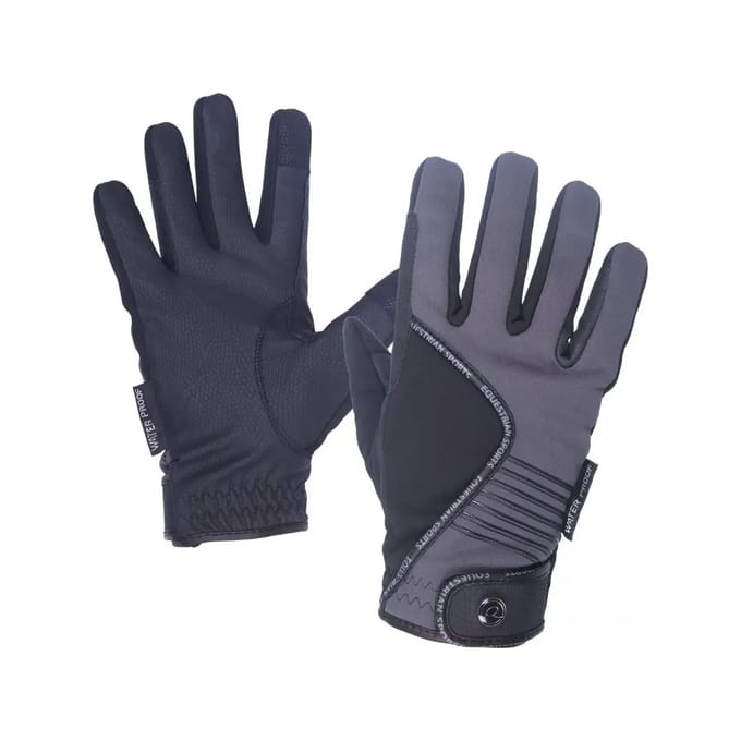 Qhp Handschoenen Qhp Tromso Zwart-grijs - XS