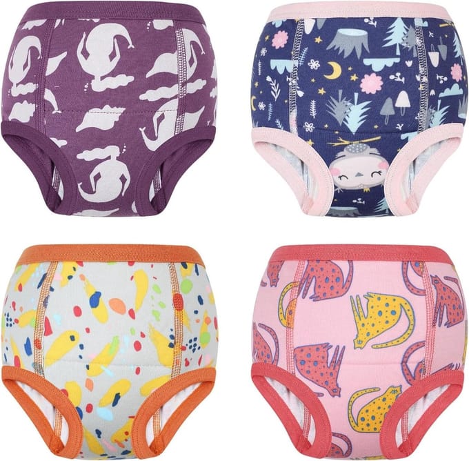 Oefenbroekjes - Potty Pants - Zindelijkheidstraining - 6-laags Absorptie - 4 jaar - Cartoon