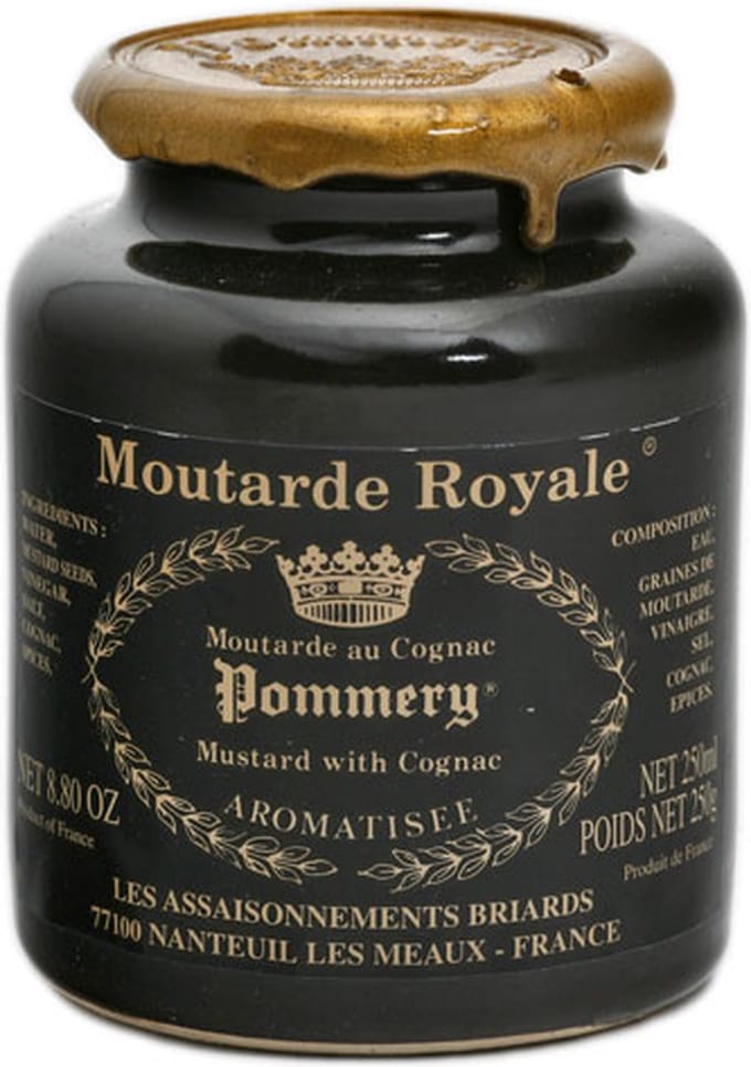LES ASSAISONNEMENTS BRIARDS | Moutarde Royale au Cognac - Pommery (Mosterd met Cognac) | 250g