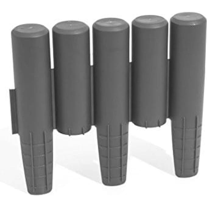 Prosperplast IPAL5 Serie - Tuinpalisade - 2,7 m - Grijs - Weerbestendig