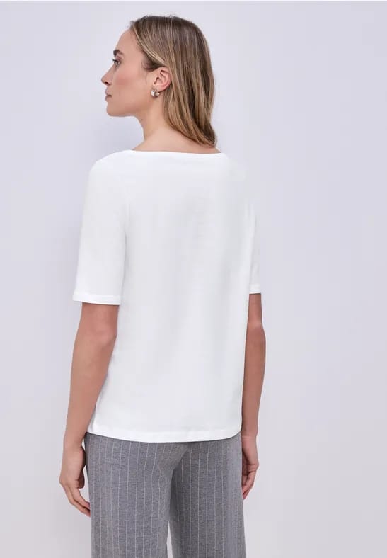 Shirt met boothals