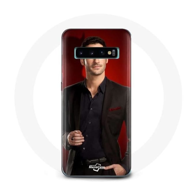 Coque - Samsung - Galaxy S10 Plus - Rouge - Souple - Lucifer Morningstar