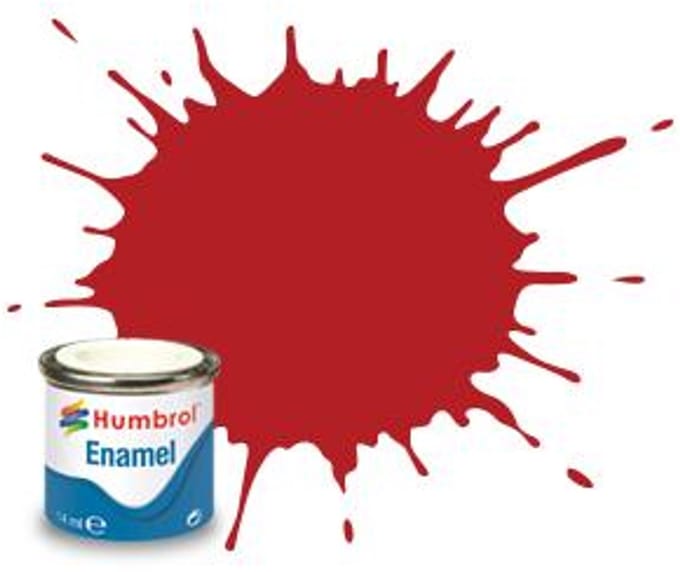 Humbrol Emailleverf Mat - 14 ml - No.153 Insignia Red