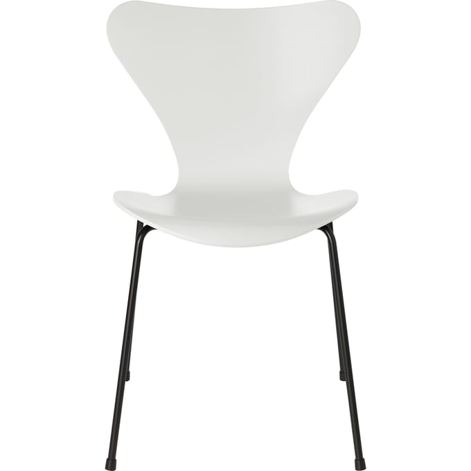 Fritz Hansen Serie 7 3107 Stoel - lak - wit - zwart