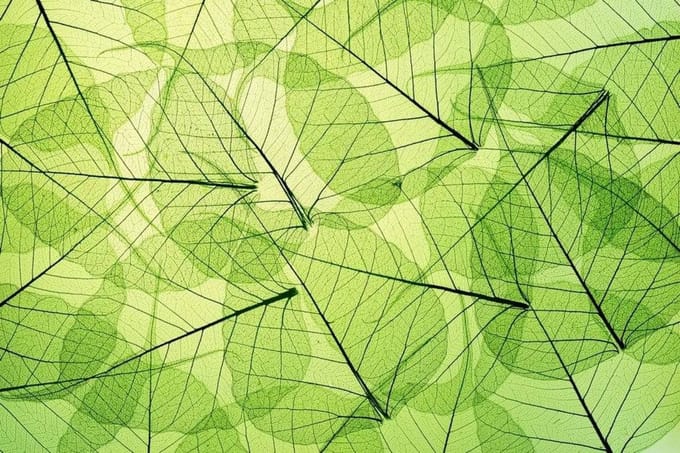 Fotobehang - Leaf Veins 375x250cm - Vliesbehang