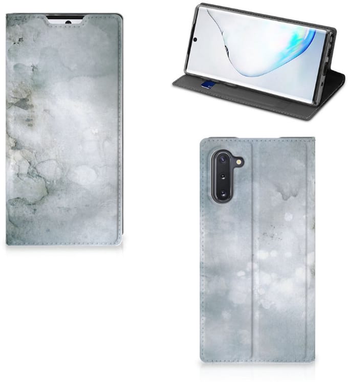 Bookcase Samsung Galaxy Note 10 Painting Grey