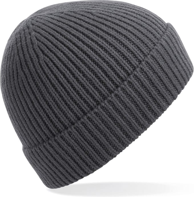 Beechfield Wintermuts - donkergrijs - volwassen - polyacryl - Beanie wintermuts
