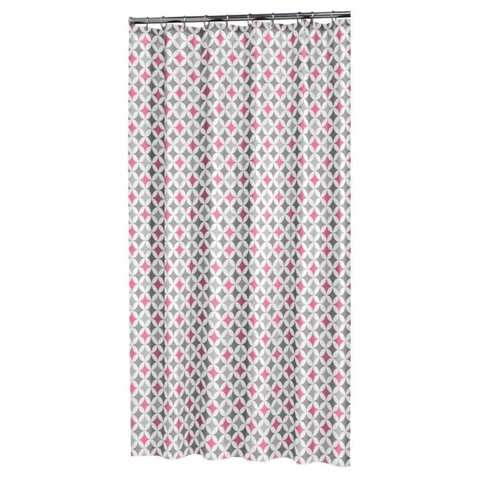 Sealskin Diamonds - Douchegordijn - 180x200 cm - Roze