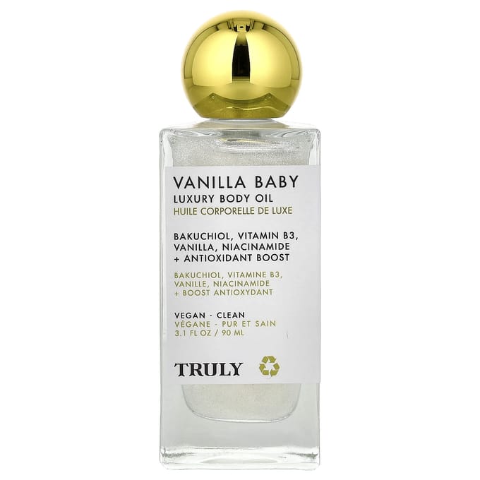 Echt Schoonheid, Vanille Baby Luxe Lichaamsolie, 90ml (3,1 fl oz) white