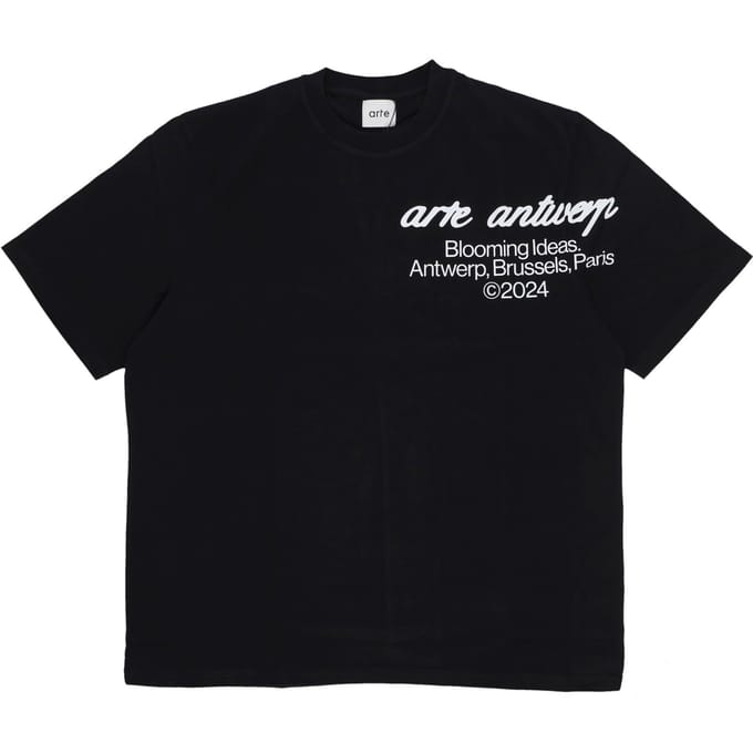 Mannen T-shirt Blooming Ideas Tee Black
