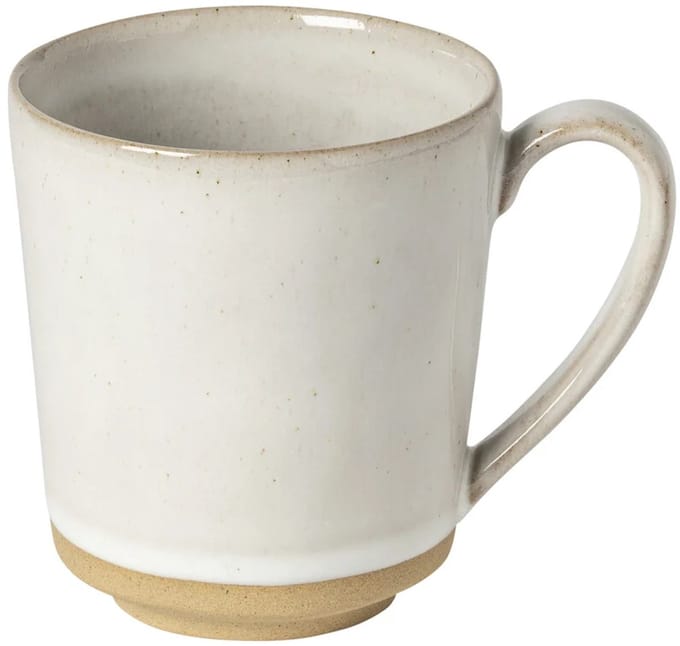 Costa Nova Marrakesh aardewerk servies beker met oor wit zand 43.5 cm 9.8 cm x 13.5 cm