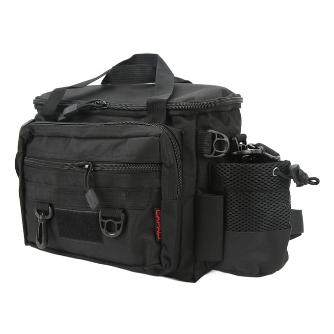 Sac de Pêche IPX4 Étanche 23L Grande Capacité Poids de Charge 15KG Sac Multifonctionnel pour Matériel de Pêche pour Hommes black