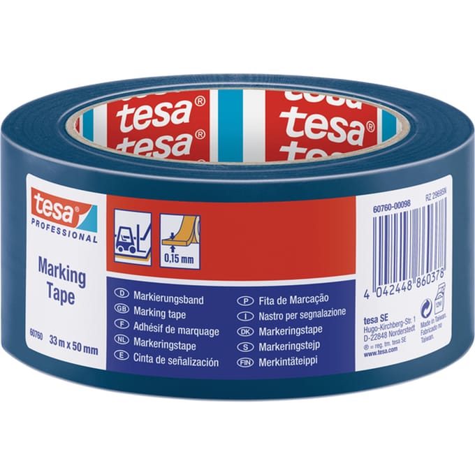 Markeringstape tesa® Professional 60760 PV1 50mmx33m blauw