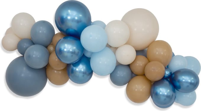 Ballonnenslinger organisch - Charming baby blauw - DIY Balloon Kit.